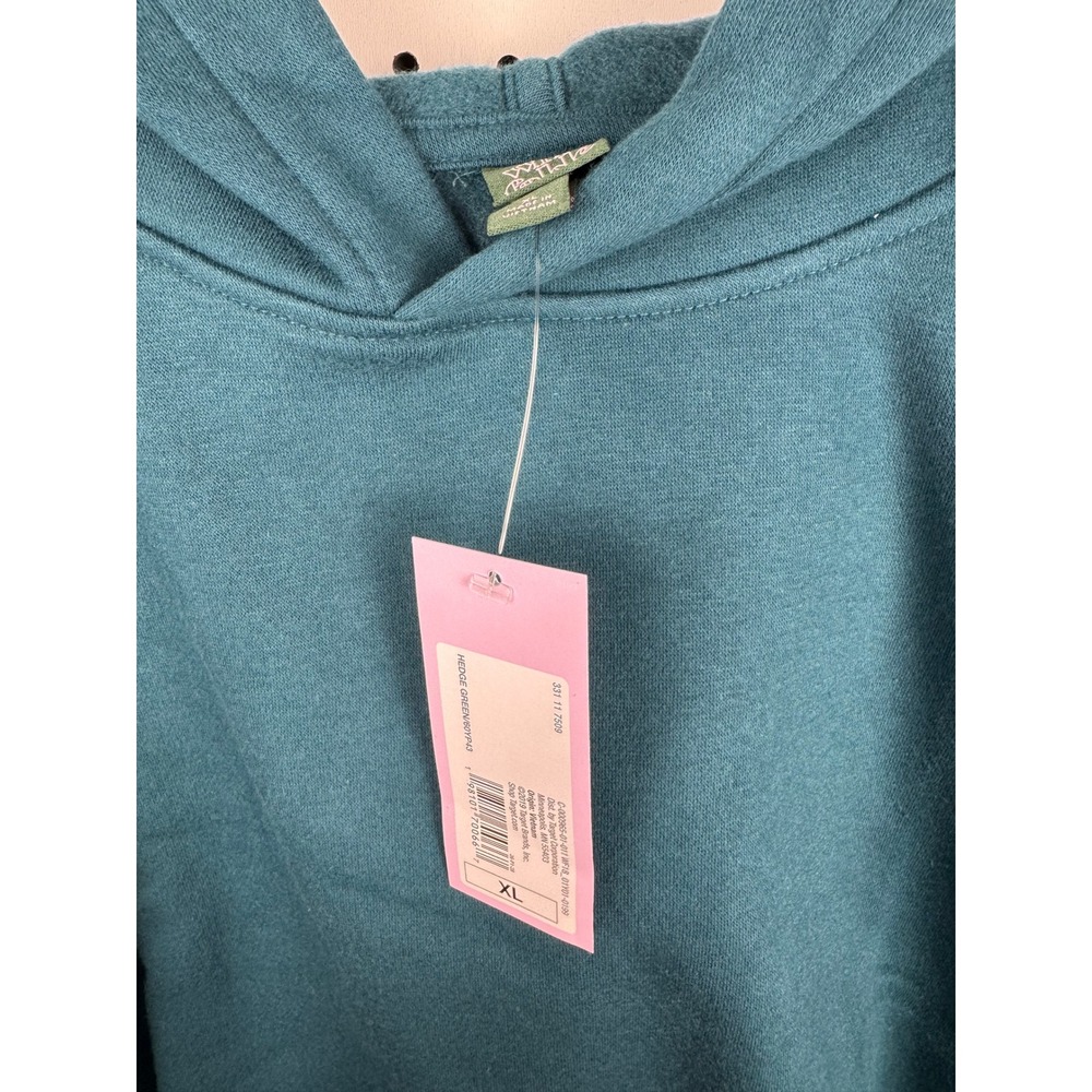 Wild Fable Womens Cropped Hoodie Hedge Green Teal XL NWT AM-957 - Picture 2 of 6